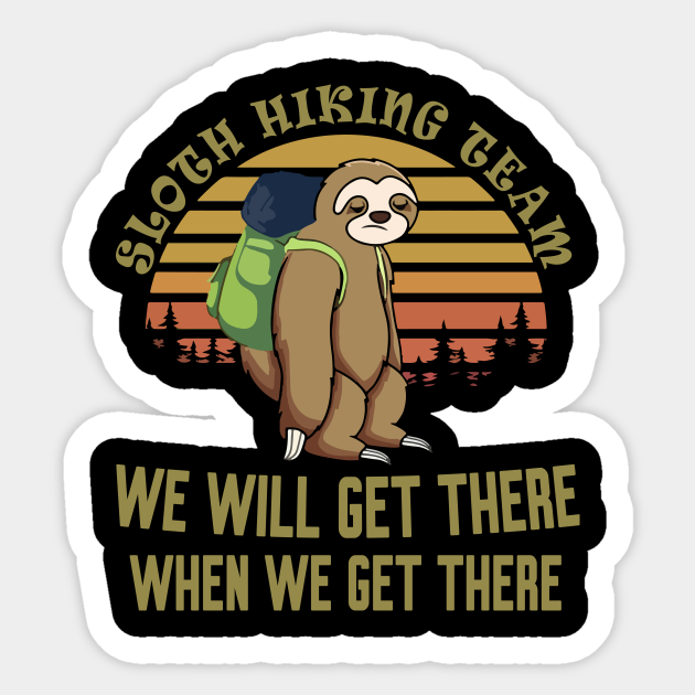 sloth hiking team jumper